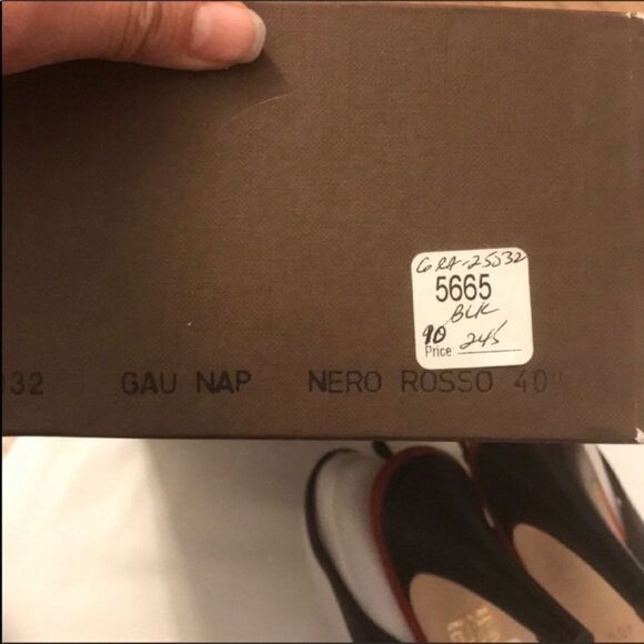 GRAFFITI BLACK/RED LEATHER SLINGBACK SANDA… - Picture 7 of 7